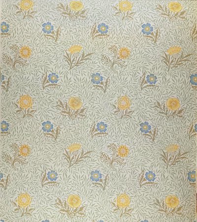 「粉末」デザイン（テキスタイル） 作： William Morris